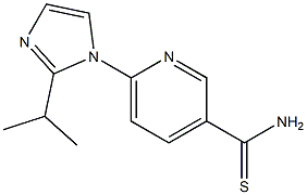 6-[2-(propan-2-yl)-1H-imidazol-1-yl]pyridine-3-carbothioamide 구조식 이미지