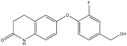 6-[2-fluoro-4-(hydroxymethyl)phenoxy]-1,2,3,4-tetrahydroquinolin-2-one Structure