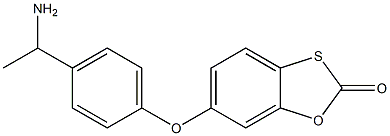 6-[4-(1-aminoethyl)phenoxy]-2H-1,3-benzoxathiol-2-one Structure