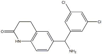 6-[amino(3,5-dichlorophenyl)methyl]-1,2,3,4-tetrahydroquinolin-2-one 구조식 이미지