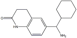 6-[amino(cyclohexyl)methyl]-1,2,3,4-tetrahydroquinolin-2-one 구조식 이미지