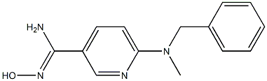 6-[benzyl(methyl)amino]-N'-hydroxypyridine-3-carboximidamide Structure