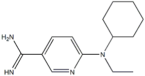 6-[cyclohexyl(ethyl)amino]pyridine-3-carboximidamide Structure