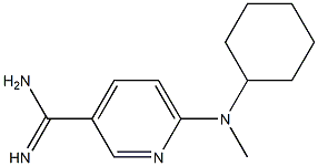 6-[cyclohexyl(methyl)amino]pyridine-3-carboximidamide Structure