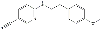 6-{[2-(4-methoxyphenyl)ethyl]amino}nicotinonitrile 구조식 이미지