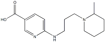 6-{[3-(2-methylpiperidin-1-yl)propyl]amino}pyridine-3-carboxylic acid Structure