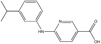 6-{[3-(propan-2-yl)phenyl]amino}pyridine-3-carboxylic acid Structure