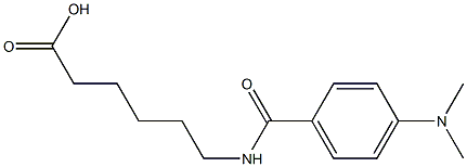 6-{[4-(dimethylamino)benzoyl]amino}hexanoic acid Structure