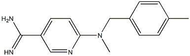 6-{methyl[(4-methylphenyl)methyl]amino}pyridine-3-carboximidamide Structure