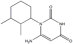 6-amino-1-(2,3-dimethylcyclohexyl)-1,2,3,4-tetrahydropyrimidine-2,4-dione Structure