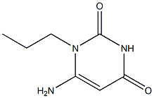 6-amino-1-propyl-1,2,3,4-tetrahydropyrimidine-2,4-dione Structure