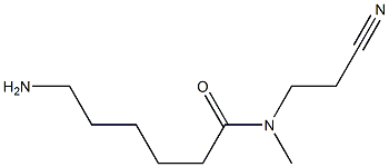 6-amino-N-(2-cyanoethyl)-N-methylhexanamide 구조식 이미지