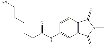 6-amino-N-(2-methyl-1,3-dioxo-2,3-dihydro-1H-isoindol-5-yl)hexanamide 구조식 이미지