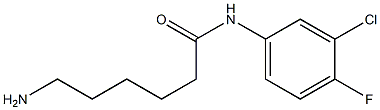 6-amino-N-(3-chloro-4-fluorophenyl)hexanamide 구조식 이미지