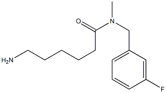 6-amino-N-[(3-fluorophenyl)methyl]-N-methylhexanamide 구조식 이미지