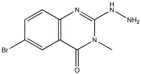 6-bromo-2-hydrazino-3-methylquinazolin-4(3H)-one 구조식 이미지