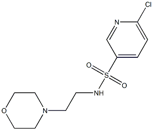 6-chloro-N-[2-(morpholin-4-yl)ethyl]pyridine-3-sulfonamide Structure