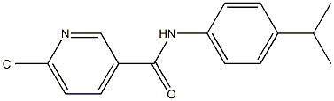 6-chloro-N-[4-(propan-2-yl)phenyl]pyridine-3-carboxamide 구조식 이미지