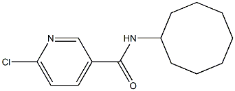 6-chloro-N-cyclooctylpyridine-3-carboxamide 구조식 이미지