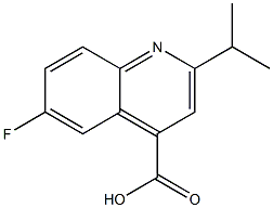 6-fluoro-2-(propan-2-yl)quinoline-4-carboxylic acid 구조식 이미지