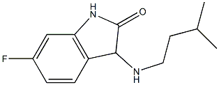 6-fluoro-3-[(3-methylbutyl)amino]-2,3-dihydro-1H-indol-2-one Structure