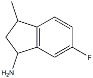 6-fluoro-3-methyl-2,3-dihydro-1H-inden-1-amine 구조식 이미지