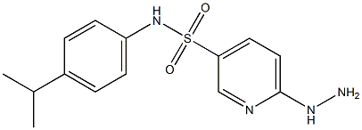 6-hydrazinyl-N-[4-(propan-2-yl)phenyl]pyridine-3-sulfonamide Structure