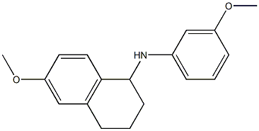 6-methoxy-N-(3-methoxyphenyl)-1,2,3,4-tetrahydronaphthalen-1-amine 구조식 이미지