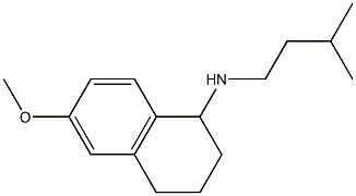 6-methoxy-N-(3-methylbutyl)-1,2,3,4-tetrahydronaphthalen-1-amine 구조식 이미지