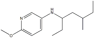 6-methoxy-N-(5-methylheptan-3-yl)pyridin-3-amine 구조식 이미지
