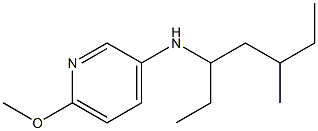 6-methoxy-N-(5-methylheptan-3-yl)pyridin-3-amine Structure