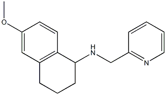6-methoxy-N-(pyridin-2-ylmethyl)-1,2,3,4-tetrahydronaphthalen-1-amine 구조식 이미지