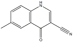 6-methyl-4-oxo-1,4-dihydroquinoline-3-carbonitrile 구조식 이미지