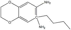 6-N-butyl-2,3-dihydro-1,4-benzodioxine-6,7-diamine 구조식 이미지