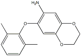 7-(2,6-dimethylphenoxy)-2,3-dihydro-1,4-benzodioxin-6-amine Structure