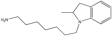 7-(2-methyl-2,3-dihydro-1H-indol-1-yl)heptan-1-amine Structure