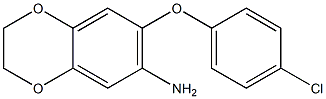 7-(4-chlorophenoxy)-2,3-dihydro-1,4-benzodioxin-6-amine Structure