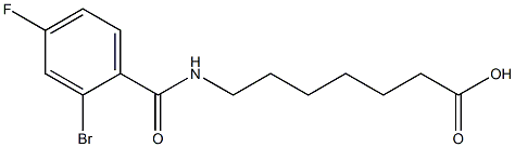 7-[(2-bromo-4-fluorobenzoyl)amino]heptanoic acid Structure