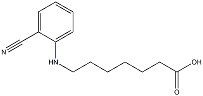 7-[(2-cyanophenyl)amino]heptanoic acid Structure