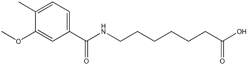 7-[(3-methoxy-4-methylbenzoyl)amino]heptanoic acid Structure