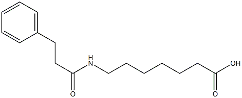 7-[(3-phenylpropanoyl)amino]heptanoic acid Structure