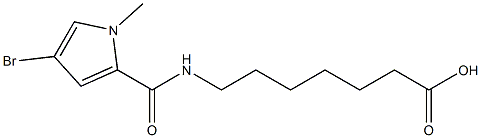 7-[(4-bromo-1-methyl-1H-pyrrol-2-yl)formamido]heptanoic acid 구조식 이미지