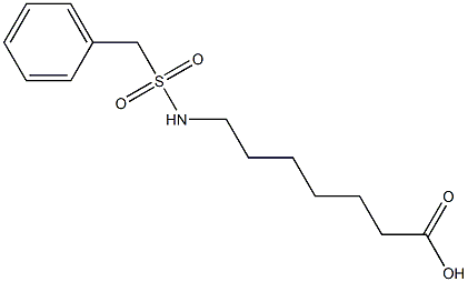 7-[(benzylsulfonyl)amino]heptanoic acid Structure