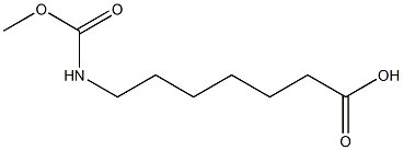 7-[(methoxycarbonyl)amino]heptanoic acid 구조식 이미지