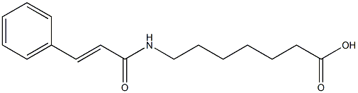 7-{[(2E)-3-phenylprop-2-enoyl]amino}heptanoic acid 구조식 이미지