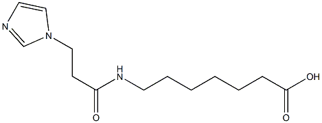 7-{[3-(1H-imidazol-1-yl)propanoyl]amino}heptanoic acid Structure