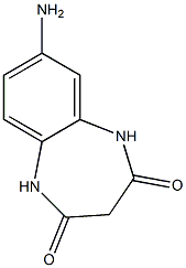 7-amino-2,3,4,5-tetrahydro-1H-1,5-benzodiazepine-2,4-dione Structure