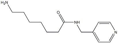 7-amino-N-(pyridin-4-ylmethyl)heptanamide 구조식 이미지