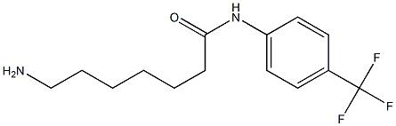 7-amino-N-[4-(trifluoromethyl)phenyl]heptanamide 구조식 이미지