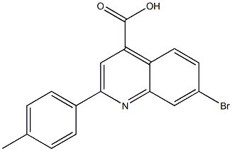 7-bromo-2-(4-methylphenyl)quinoline-4-carboxylic acid 구조식 이미지
